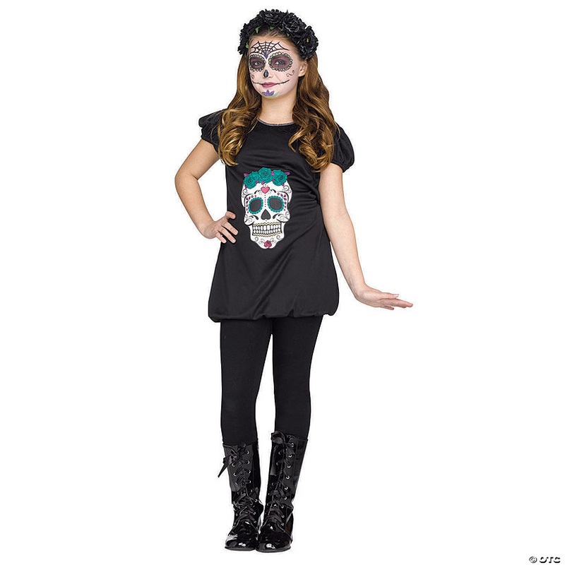 Girl’s Day of the Dead Romper Costume