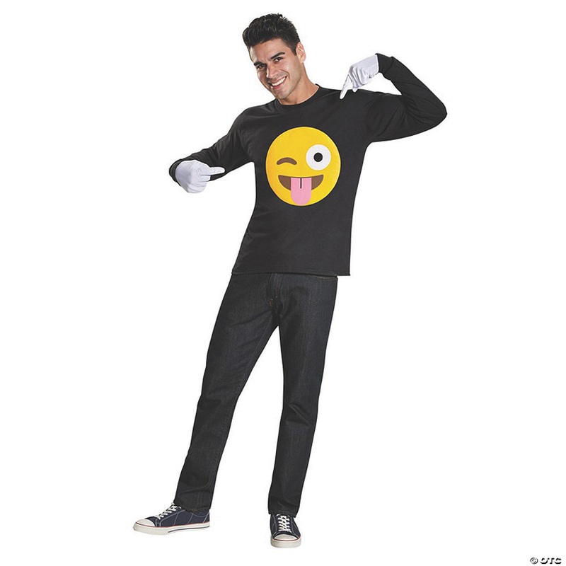 Men’s Tongue Emoji Costume Kit