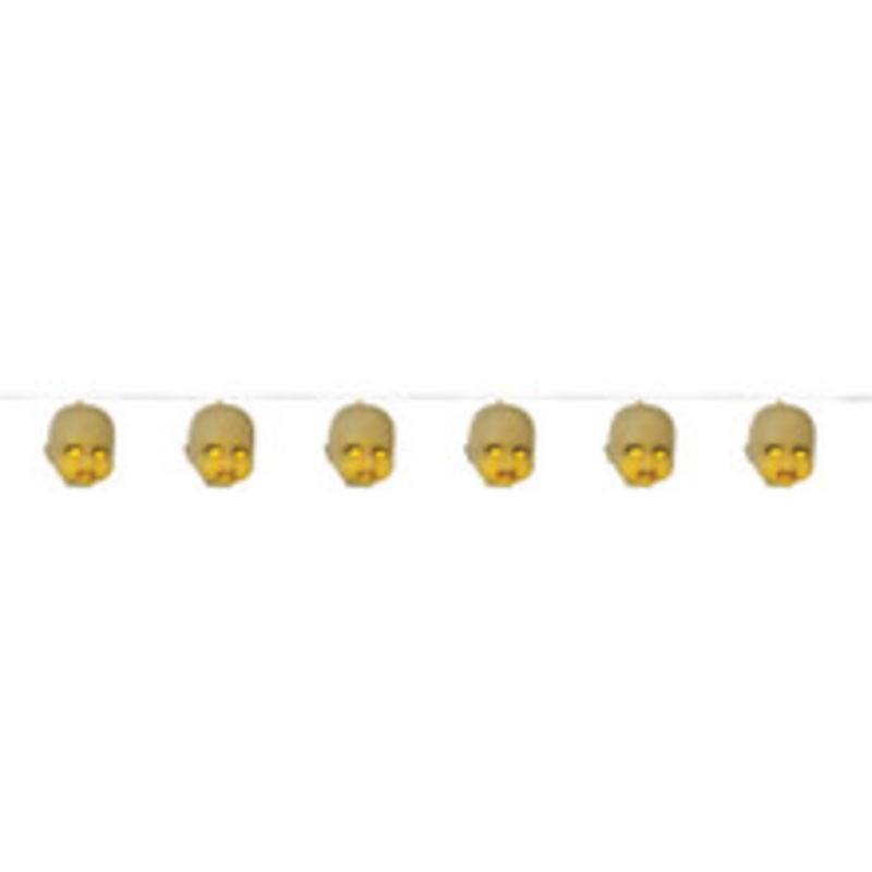 BABY HEAD GARLAND 40 IN LIGHT