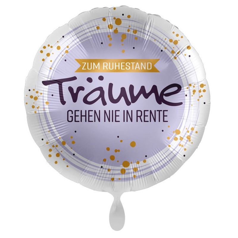 Retirement foil balloon violet 43cm