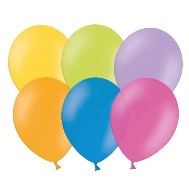 100 colored latex balloons 35cm
