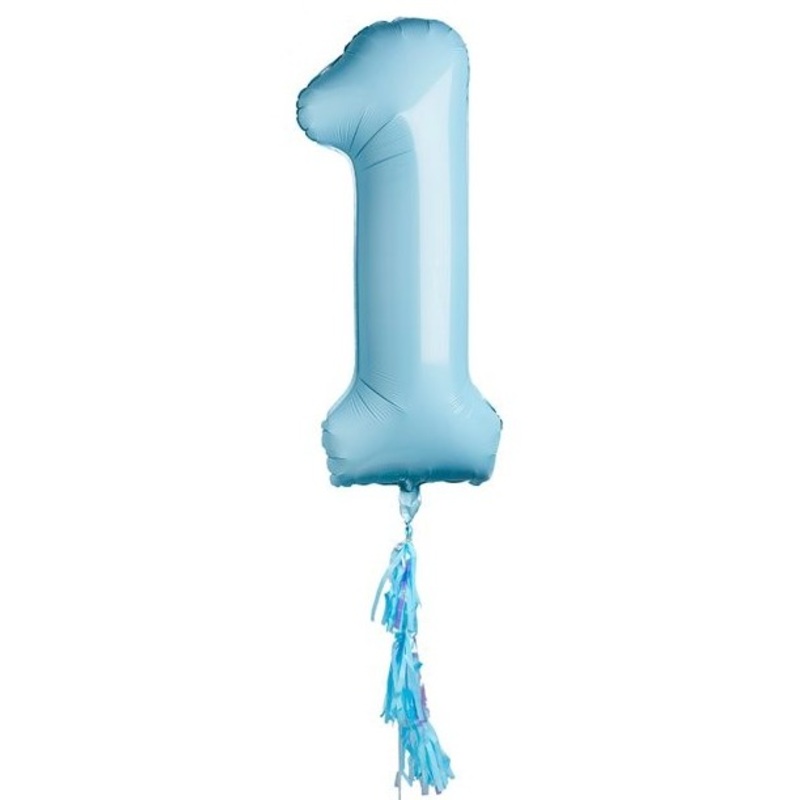 1st birthday number 1 foil balloon 102cm