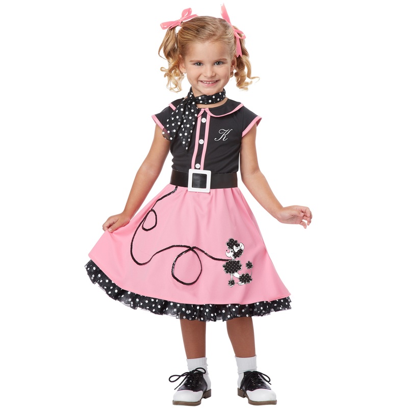 50’s Poodle Cutie Toddler Costume Medium (3-4)