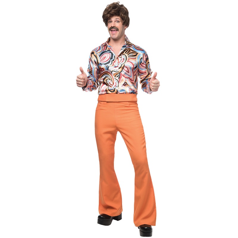 70’s Dude Adult Costume (Rust) Standard