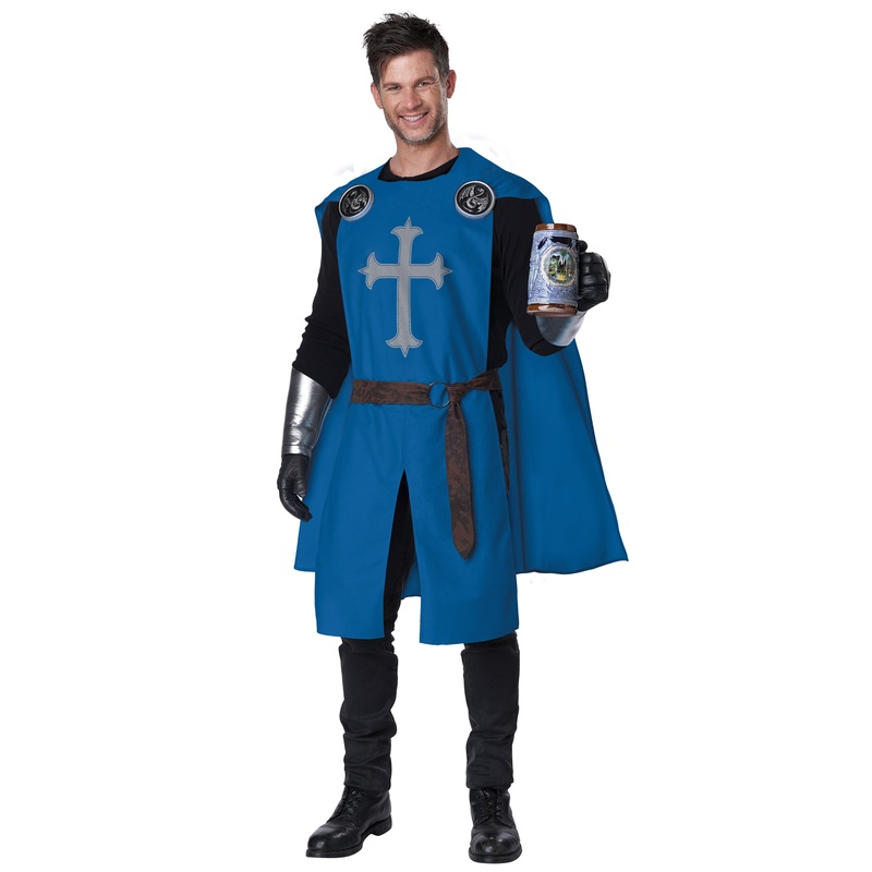 Knight’s Surcoat Adult Costume (Blue) Small/Medium