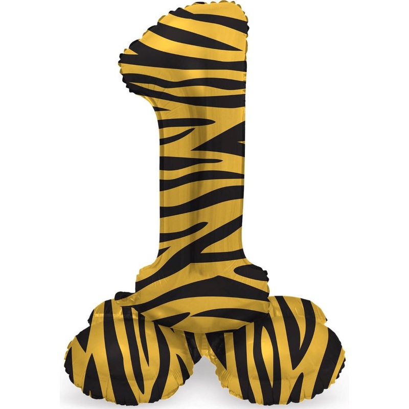 Standing Number 1 Balloon Tiger 72cm