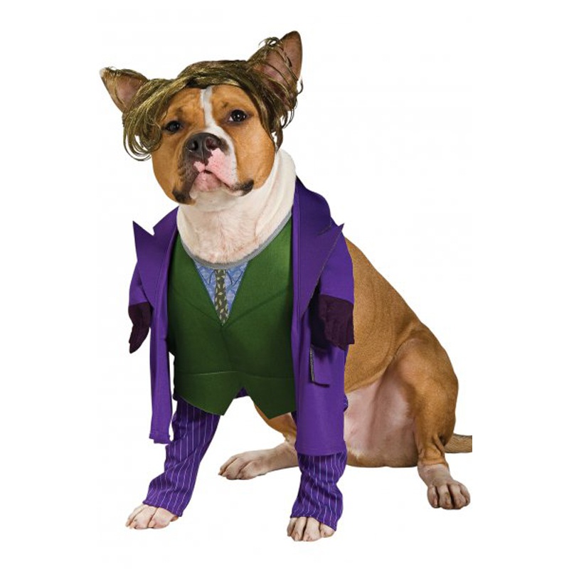 The Joker Pet Costume Small|Small|Medium|Large|X-Large