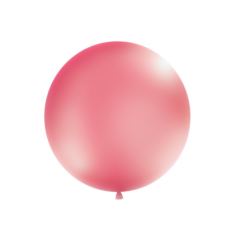 XXL metallic balloon party giant coral 1m