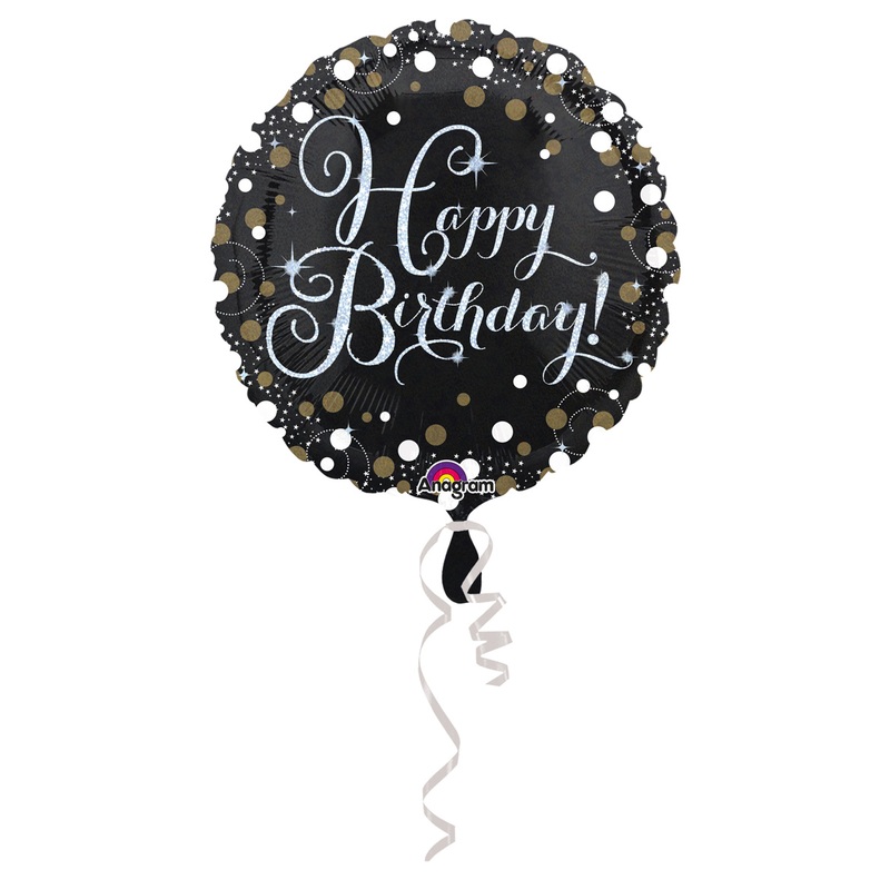 Foil balloon Sparkling Happy Birthday