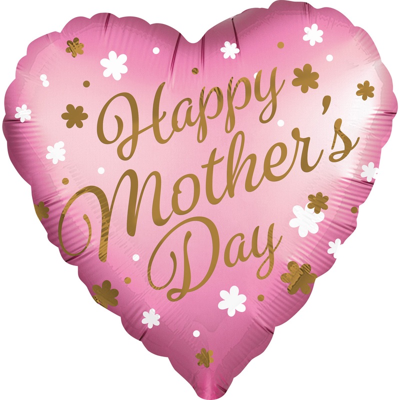 Heart greeting for Mother’s Day foil balloon 71cm