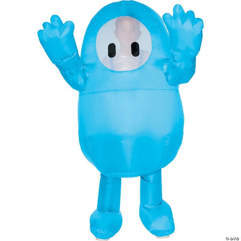 Kids Inflatable Fall Guys Polyester Jumpsuit Costume – Fits up to Size 14