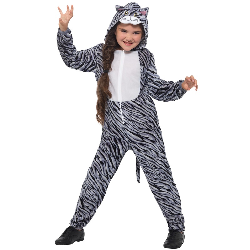 Tabby Cat Child Costume Small|Small|Medium|Large