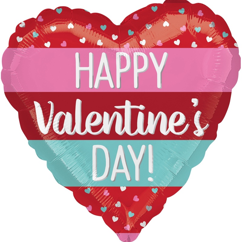 Valentine heart balloon 43cm