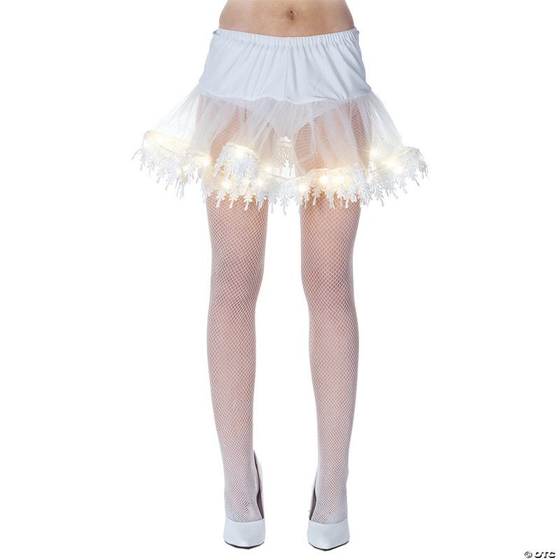 Women’s White Light-Up Tutu Petticoat
