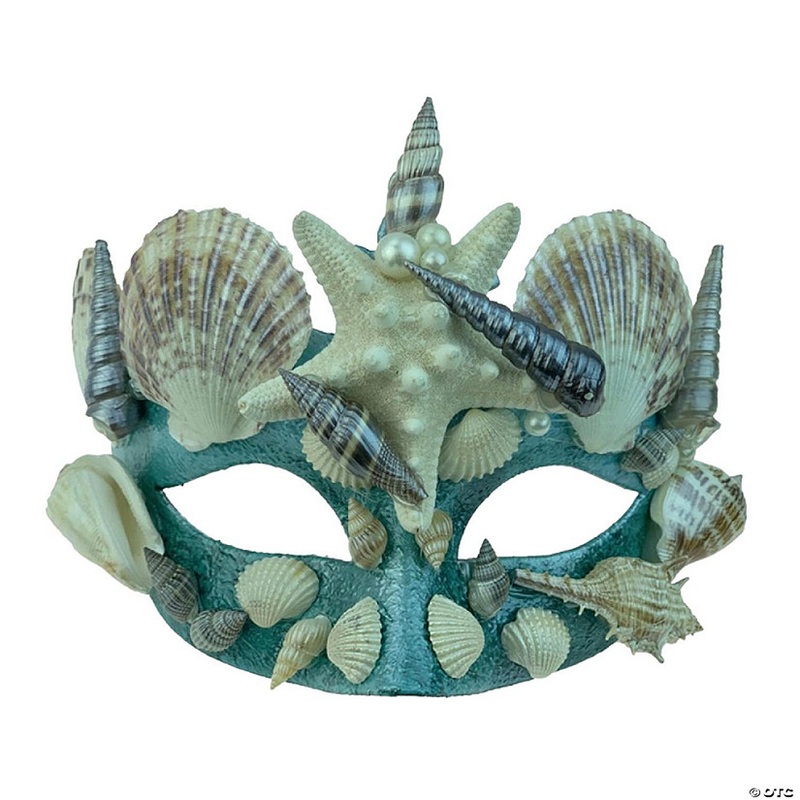 Mermaid Masquerade Costume Mask  Aqua