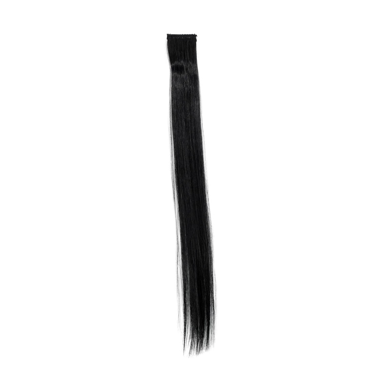 1 Clip-In Extension Strand Straight 45 cm Black Deep Black YZF-P1S18-1