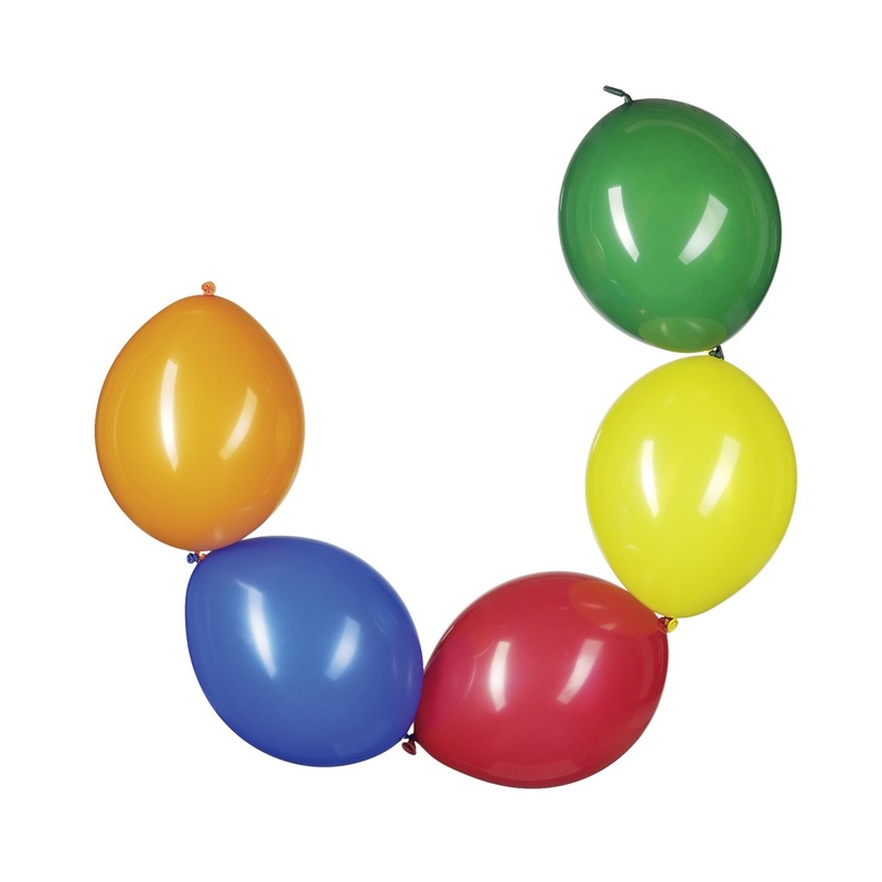 10 colorful garlands balloons Wroclaw 30cm
