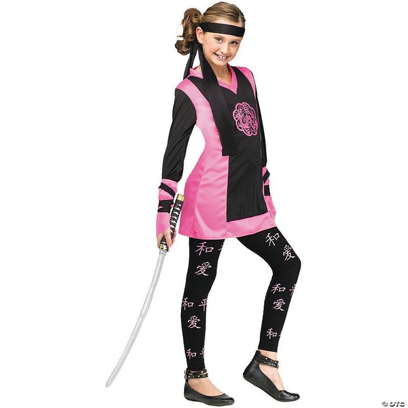 Girl’s Dragon Ninja Costume|MEDIUM