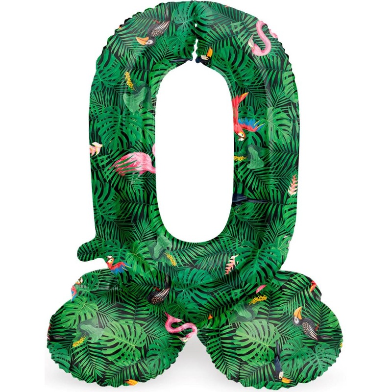 Standing Number 0 Balloon Jungle 41cm