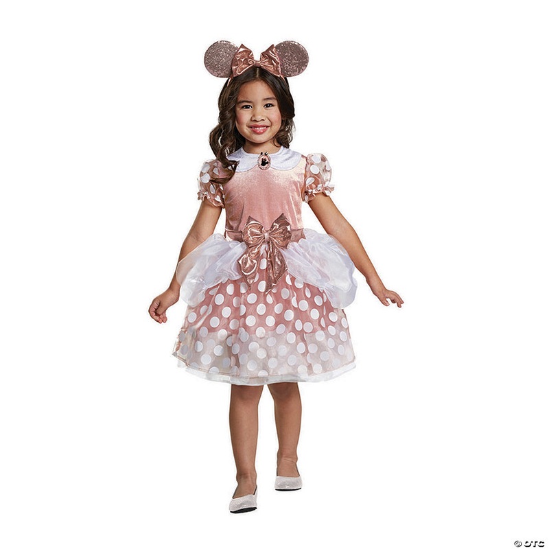 Toddler Girl’s Rose Gold Minnie Costume – 3T-4T