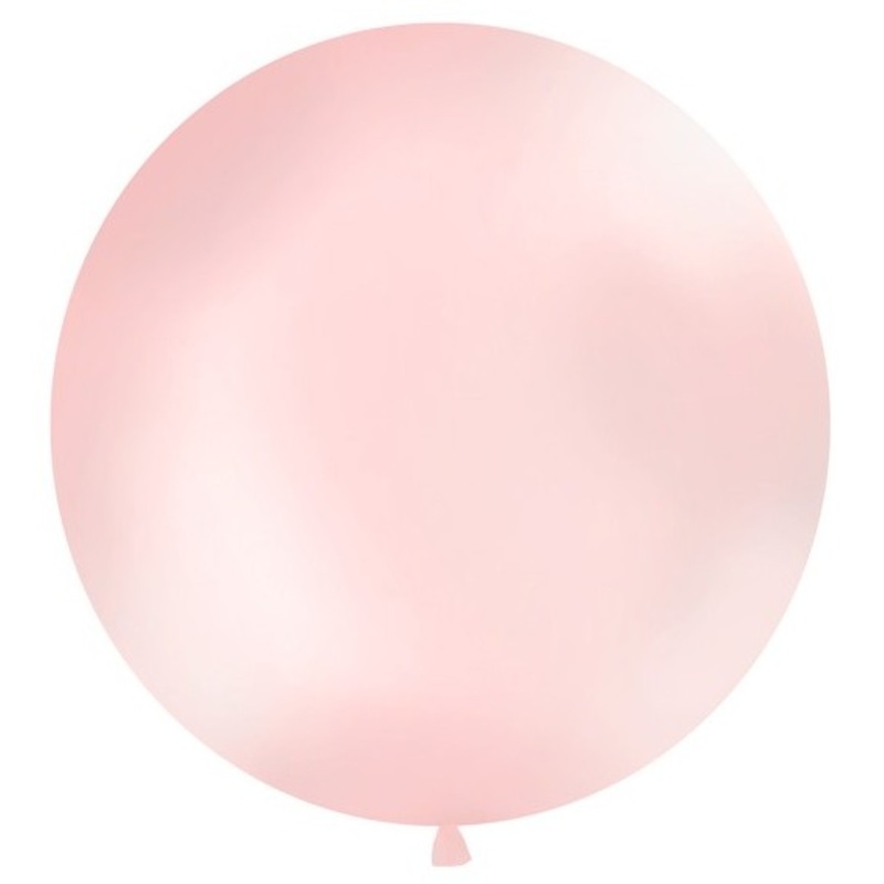 XXL metallic balloon party giant light pink 1m