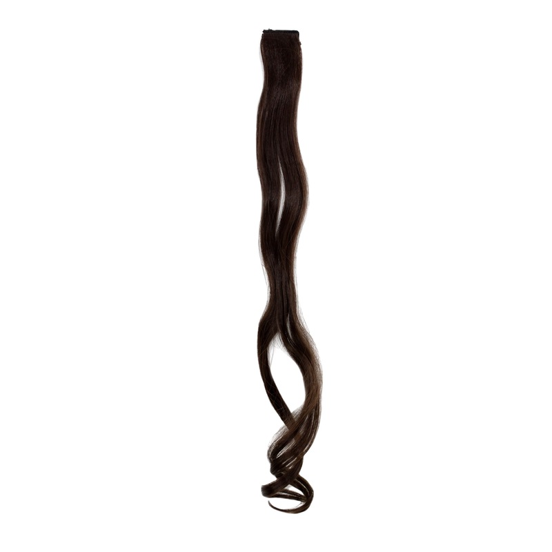 1 Clip Extension strand wavy 65 cm brown earth brown YZF-P1C25-6