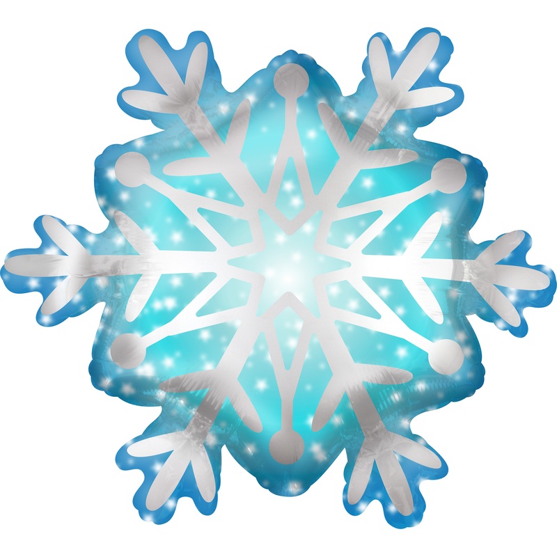 Foil balloon snowflake 68 x 60cm