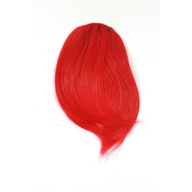 Hair Piece Clip in Bangs Fringe synthetic fiber bright copper red YZF-1088HT-113