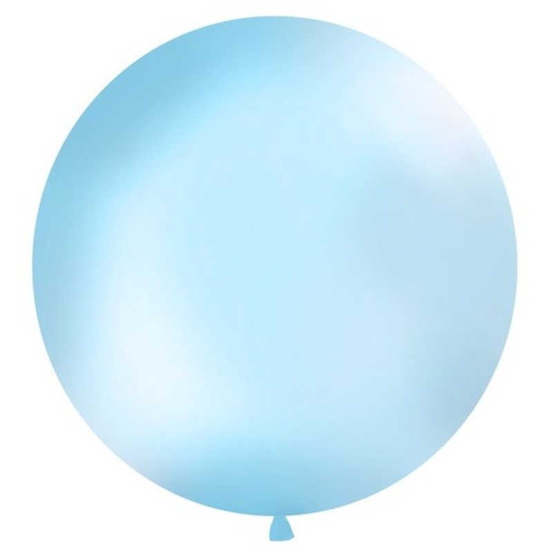 XXL balloon party giant ice blue 1m