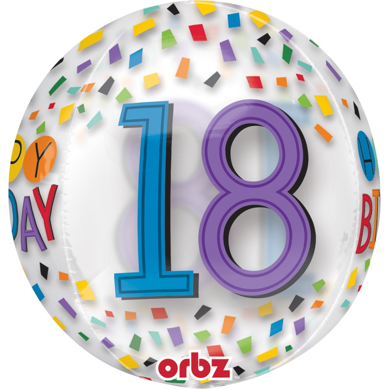 Ball balloon confetti 18th birthday