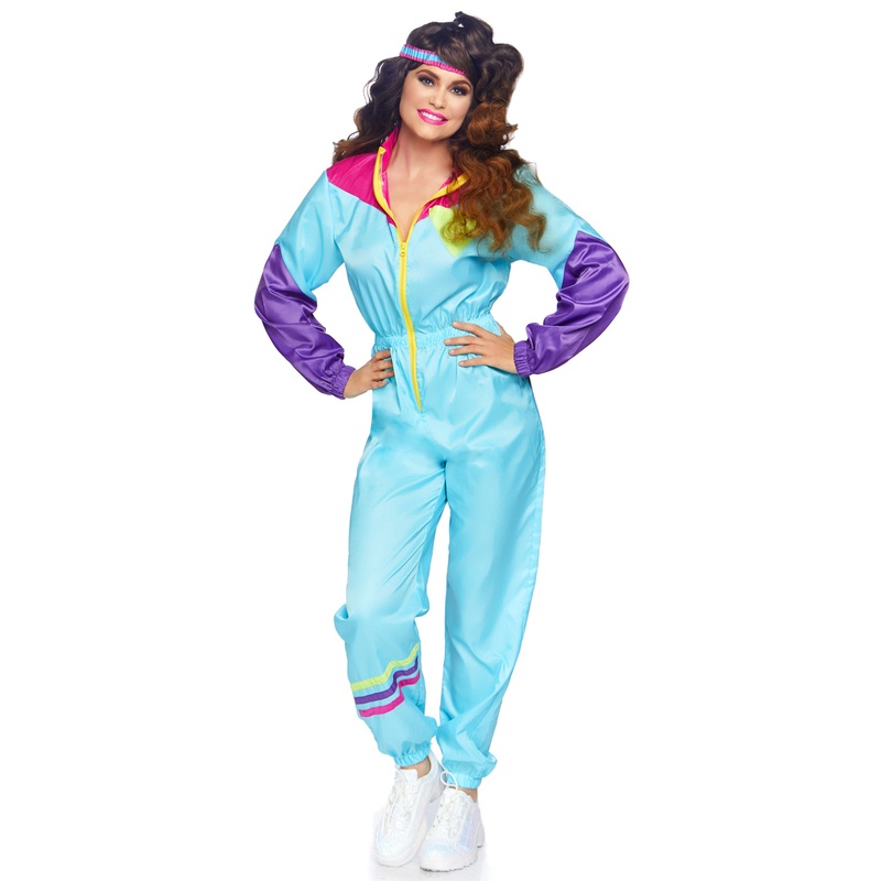 Women’s Totally Awesome 80s Ski Suit Adult Costume Small/Medium