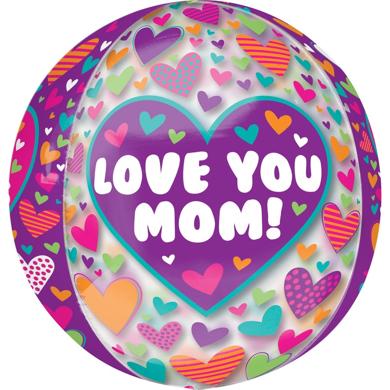 1000 hearts for mom foil balloon 38 x 40cm