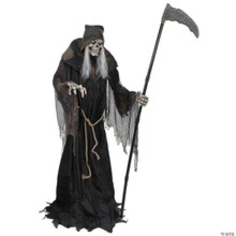 6′ Lunging Reaper with Digital Eyes Animated Prop