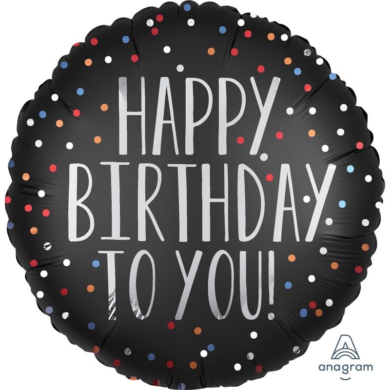 Birthday Dots foil balloon 46cm