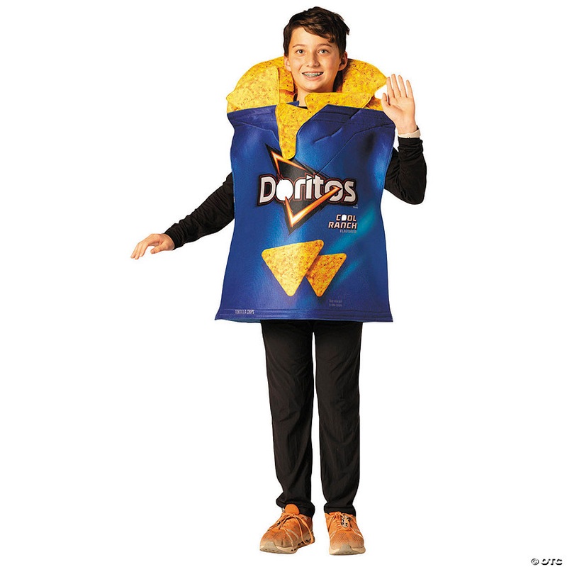Kids Doritos Cool Ranch Bag with Chips Tunic Costume – Extra Large 14-16