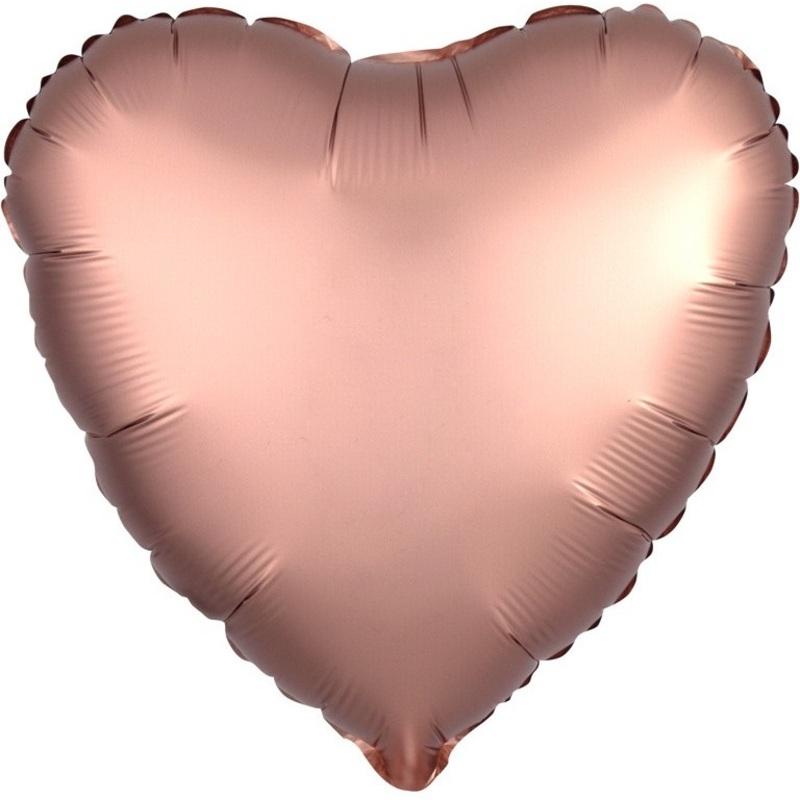 Romantic deluxe heart balloon rose gold