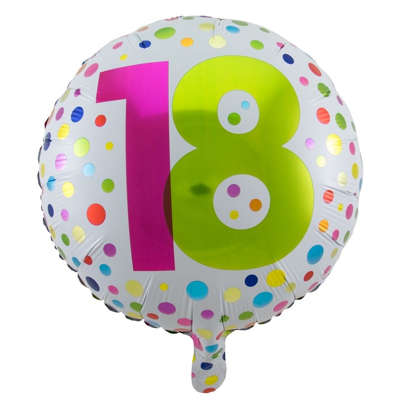 Splendid 18th Birthday foil balloon 45cm