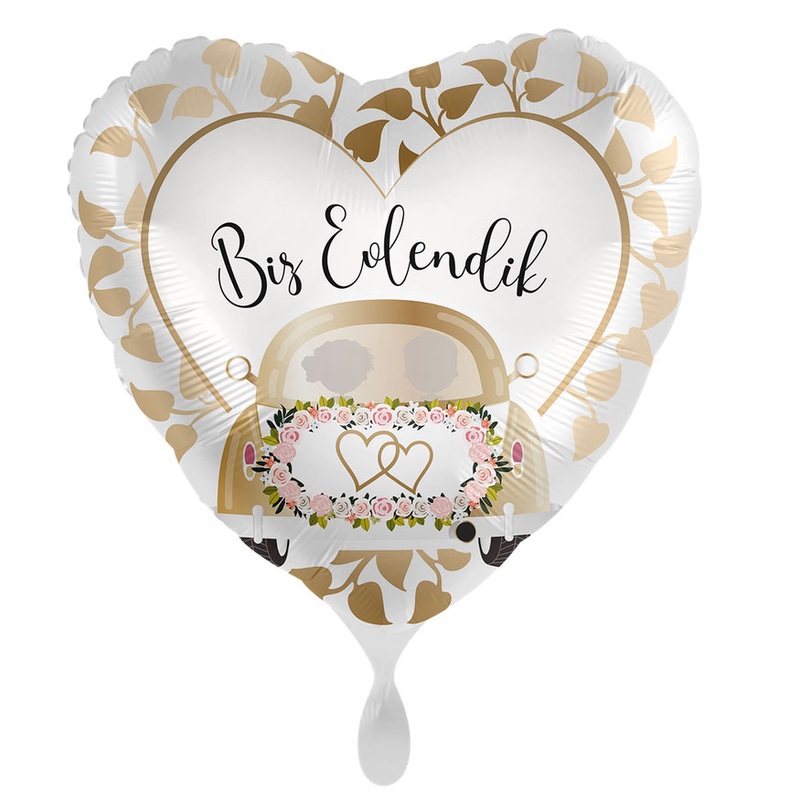 Weddingcar Heart foil balloon TR 43cm
