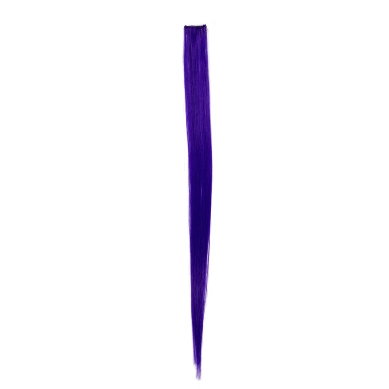 1 Clip Clip-In Strand Hair Extension Straight Neon Purple FKJ-1-T2410