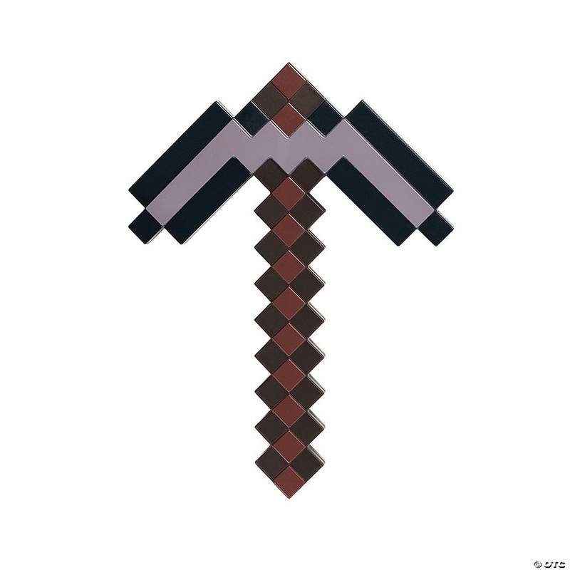 15 Minecraft Netherite Pickaxe Toy Weapon