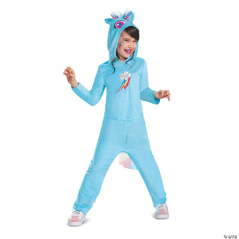 Kids My Little Pony Rainbow Dash Hooded Jumpsuit Costume