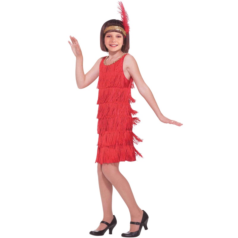 Red Flapper Child Costume (S) Small