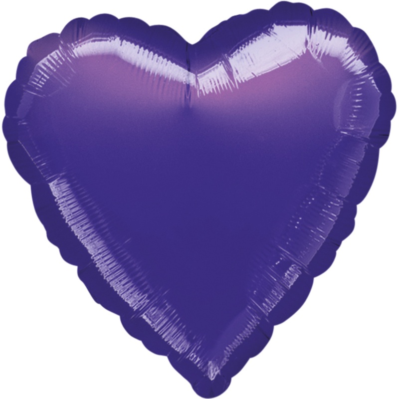 Lavender heart balloon 43cm