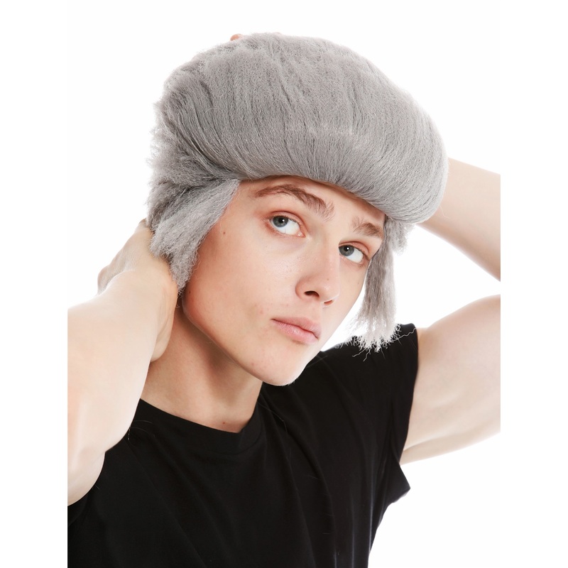 Wig men Halloween carnival Rockabilly old Mod 50’s 60’s quiff gray grey LM-706