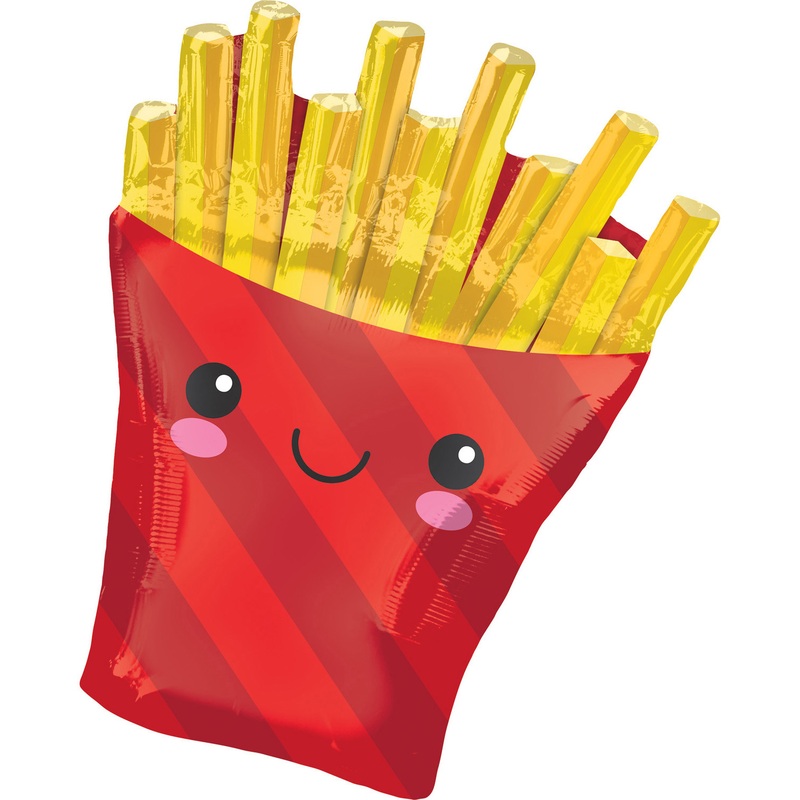 XL fries bag foil balloon 58 x 71cm