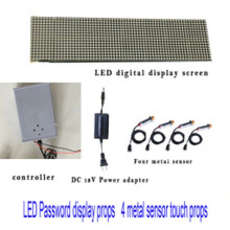 4 Metal Sensors and LED Password Display (w/ Audio) – Escape Room Prop