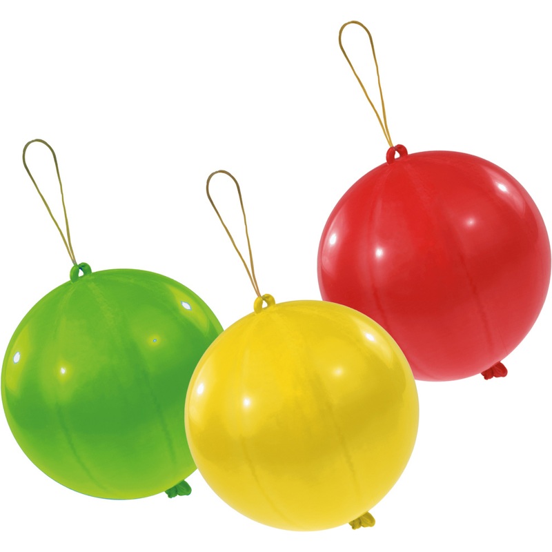 Set of 3 punch balloons hit shut