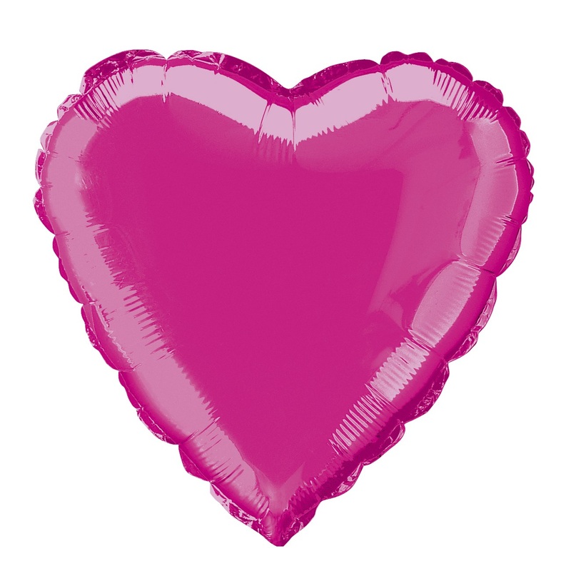 Heart balloon True Love pink