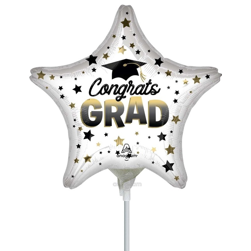 Star balloon Congrats Grad 23cm