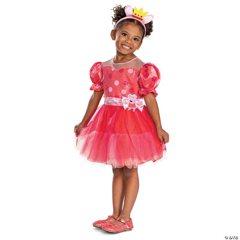 Toddler Peppa Pig 20th Anniversary Peppa Pig Dress Costume – Large 4-6X